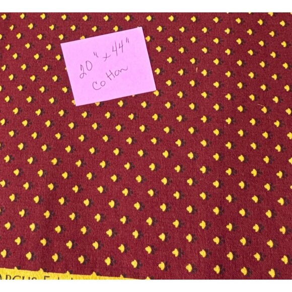 Sturbridge Village Collection Marcus Fabrics Cotton Quilting Fabric Red/Gold 20" - Picture 4 of 9